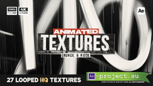 Videohive - Animated Grunge & Noise Textures - 54661451 - Project for After Effects