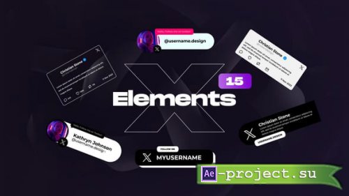 Videohive - X Social Media Elements - 54723996 - Project for After Effects