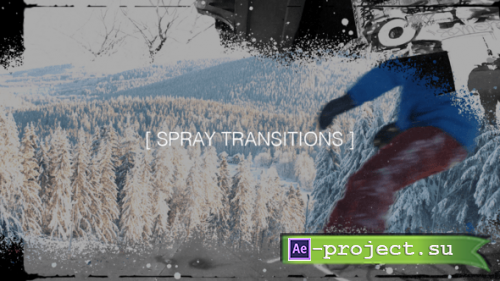 Videohive - Spray Transitions - 54692058 - Project for After Effects