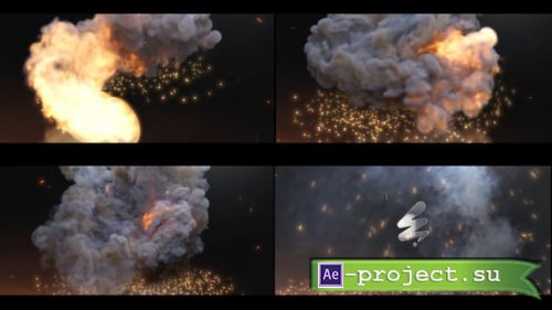 Videohive - Fireball Explosion | Fire Smoke Sparks Logo Reveal - 54087792 - Project for After Effects