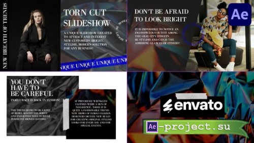 Videohive - Torn Cut Slides for After Effects - 54701304 - Project for After Effects