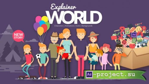 Videohive - Explainer World Characters - 54738266 - Project for After Effects