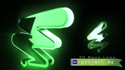 Videohive - Fast 3D Neon Logo Reveal - 54726262 - Project for After Effects