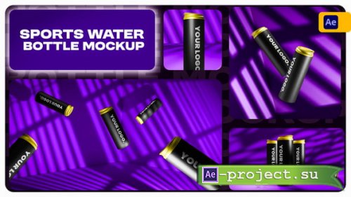 Videohive - Sports Water Bottle Video Mockup - 54730119 - Project for After Effects