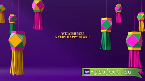 Videohive - 3D Happy Diwali Logo - 54742199 - Project for After Effects