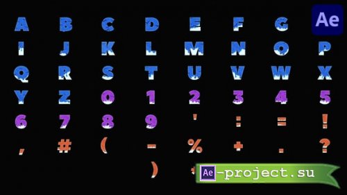 Videohive - Fluid Alphabet for After Effects - 54731149 - Project for After Effects