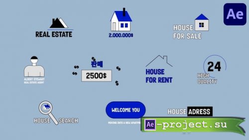 Videohive - Real Estate Text Animations for After Effects - 54731747 - Project for After Effects