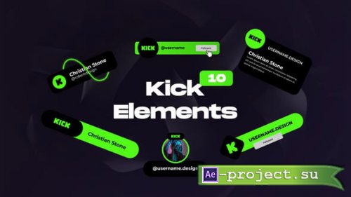 Videohive - Kick Social Media Elements - 54746921 - Project for After Effects