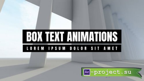 Videohive - Box Text Animations - 54743725 - Project for After Effects