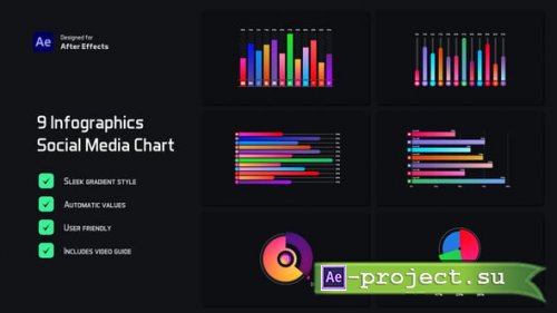 Videohive - Social Media Chart Infographics - 54757269 - Project for After Effects