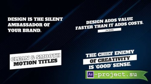 Videohive - Motion Titles - 54758055 - Project for After Effects