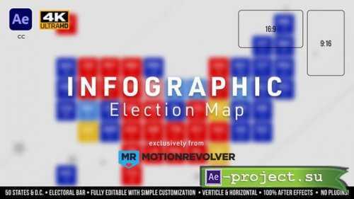 Videohive - Infographic Election Map - 54790869 - Project for After Effects