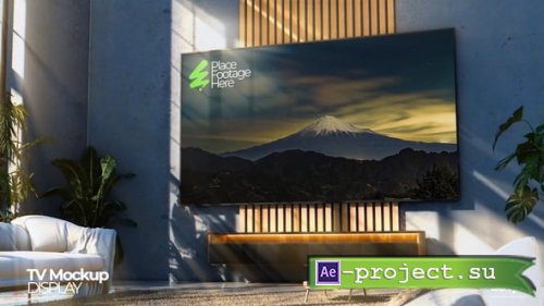 Videohive - Home Interior UHD TV Mockup - 54730450 - Project for After Effects