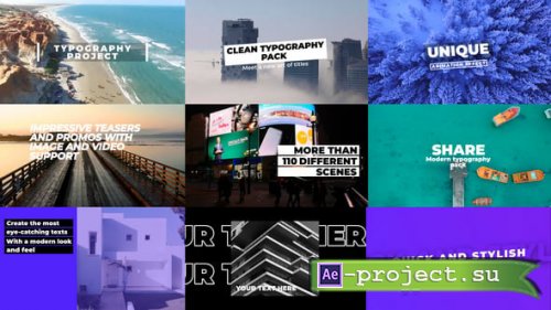 Videohive - Typography Pack | AE - 54782760 - Project for After Effects