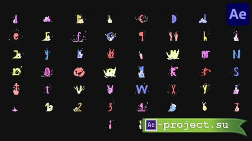 Videohive - Cartoon Animated Typeface for After Effects - 54770725 - Project for After Effects