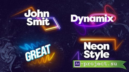 Videohive - Neon Text Animation - 54744345 - Project for After Effects