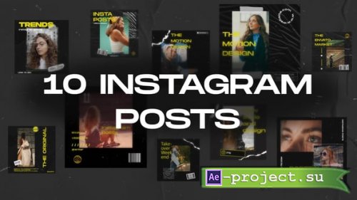 Videohive - 10 Instagram Posts - 54804544 - Project for After Effects