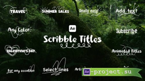 Videohive - Scribble Titles - 54815615 - Project for After Effects