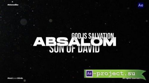 Videohive - Text Lower Thirds - 54817863 - Project for After Effects