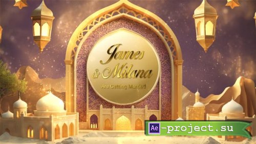 Videohive - Royal Muslim Wedding Invitation Card - 54822561 - Project for After Effects