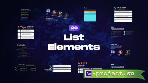 Videohive - List Elements - 54876828 - Project for After Effects