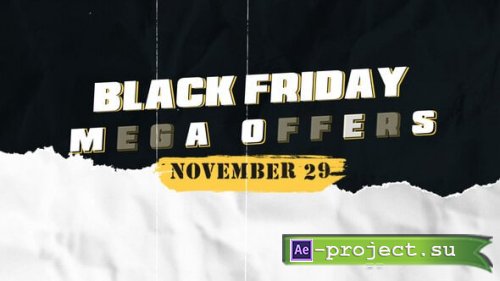 Videohive - Torn Paper Black Friday - 54861989 - Project for After Effects