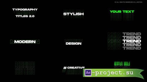 Videohive - Typography Titles 2.0 | After Effects - 54892778 - Project for After Effects