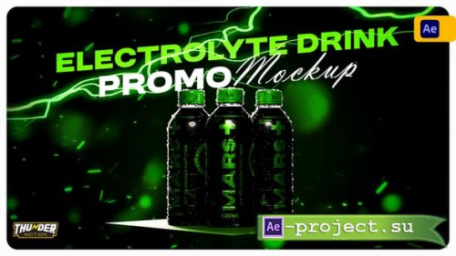 Videohive - Electrolyte Drink Bottle Promo Mockup - 54873981 - Project for After Effects