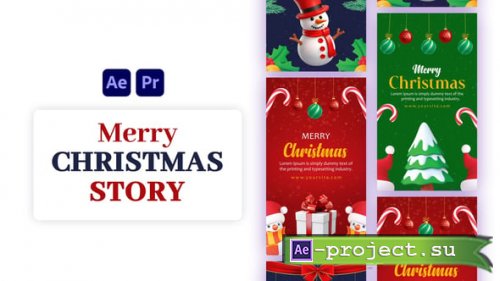 Videohive - Merry Christmas | Happy New Year | Instagram stories - 54897544 - Project for After Effects