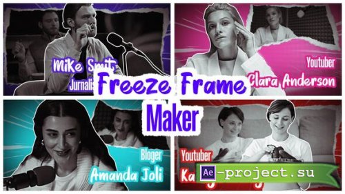 Videohive - Paper Style Freeze Frame - 54904732 - Project for After Effects