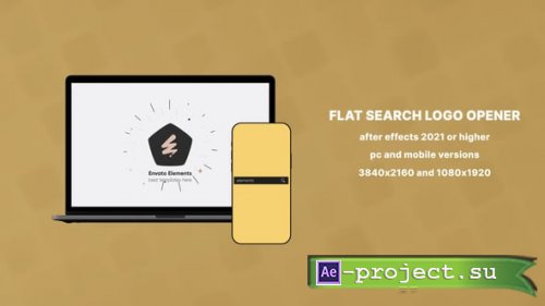 Videohive - After Effects Flat Search Logo Opener for PC and Mobile - 54898903 - Project for After Effects