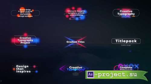 Videohive - Deep Gradient Titles - 54927900 - Project for After Effects