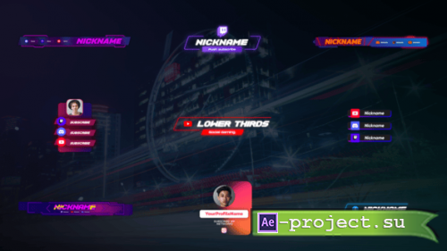 Videohive - Gaming Social Lower Thirds - 54929082 - Project for After Effects