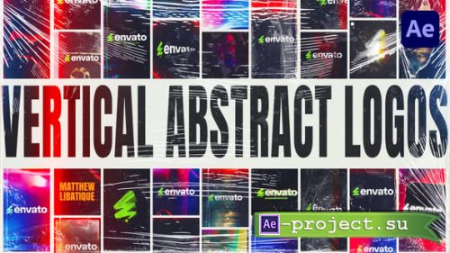 Videohive - Vertical Abstract Logos - 54929609 - Project for After Effects