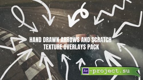 Videohive - Hand Drawn Arrows and Scratch Overlays Pack - 54931245 - Project for After Effects