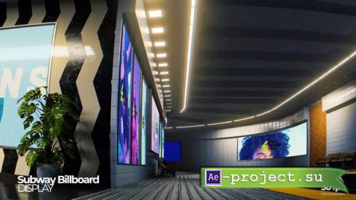 Videohive - Subway Billboard Mockup - 54967337 - Project for After Effects