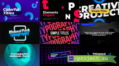 Videohive - Typography Slides Vol.01 - 55001804 - Project for After Effects