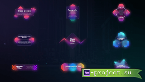 Videohive - Glass Titles - 55002048 - Project for After Effects