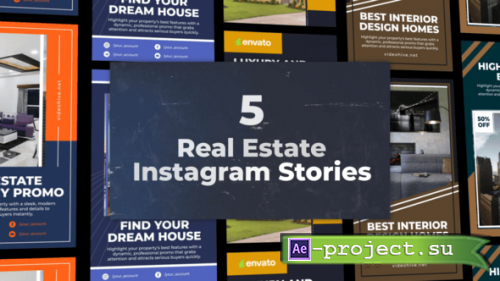 Videohive - 5 Real Estate Instagram Pack - 54946880 - Project for After Effects