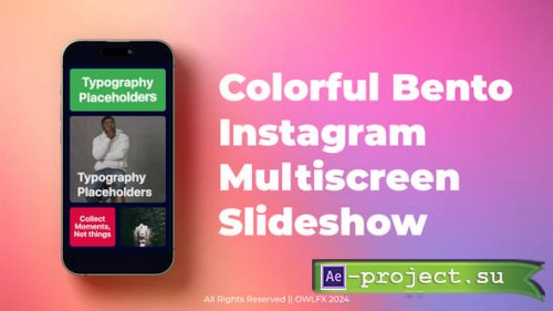 Videohive - Colorful Bento Instagram Multiscreen Slideshow - 54946190 - Project for After Effects