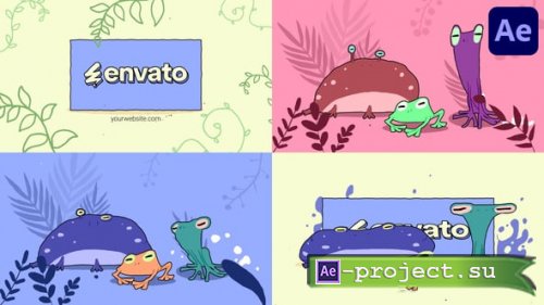 Videohive - Cartoon Frogs Logo for After Effects - 54946916 - Project for After Effects