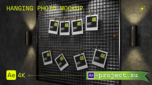 Videohive - Hanging Photo Mockup - 54946819 - Project for After Effects