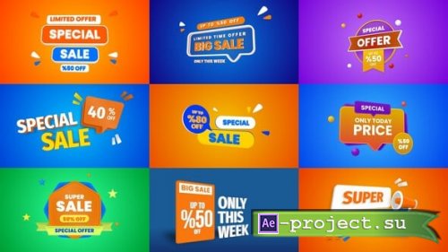 Videohive - 3D Sale Banners - 55000374 - Project for After Effects