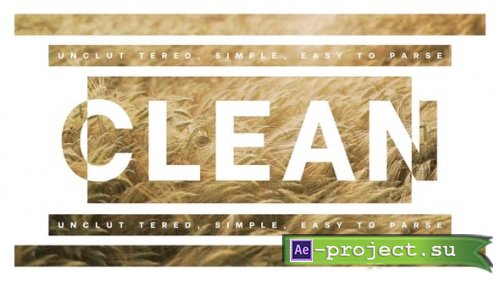 Videohive - Clean Typography - 55030128 - Project for After Effects