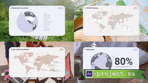 Videohive - World Map Location - 55038716 - Project for After Effects