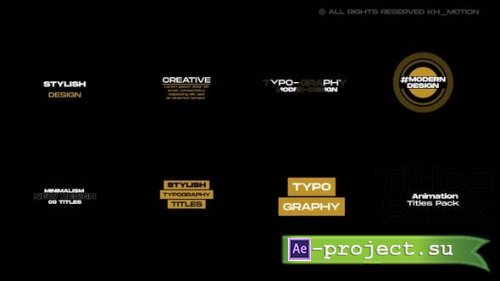 Videohive - Titles | AE - 55040593 - Project for After Effects