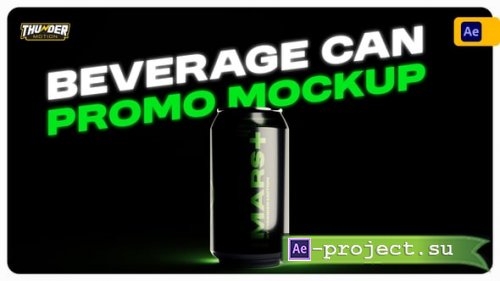 Videohive - Beverage Can Promo Mockup - 55038597 - Project for After Effects