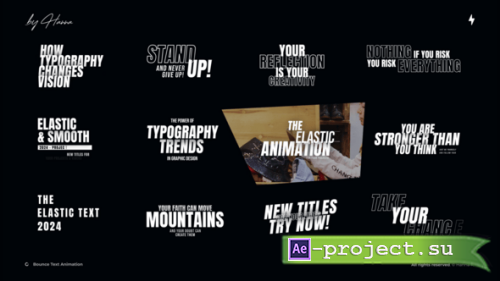 Videohive - Bounce Text Animation - AE - 55058003 - Project for After Effects