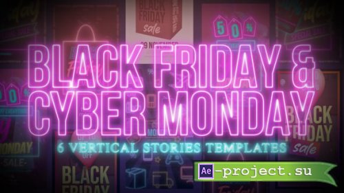 Videohive - Black Friday and Cyber Monday Stories - 55058446 - Project for After Effects