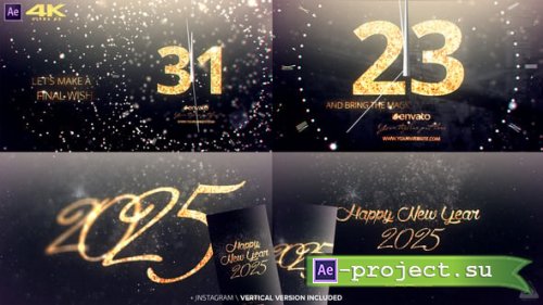 Videohive - New Year Midnight Gold Countdown 2024 - 13949446 - Project for After Effects